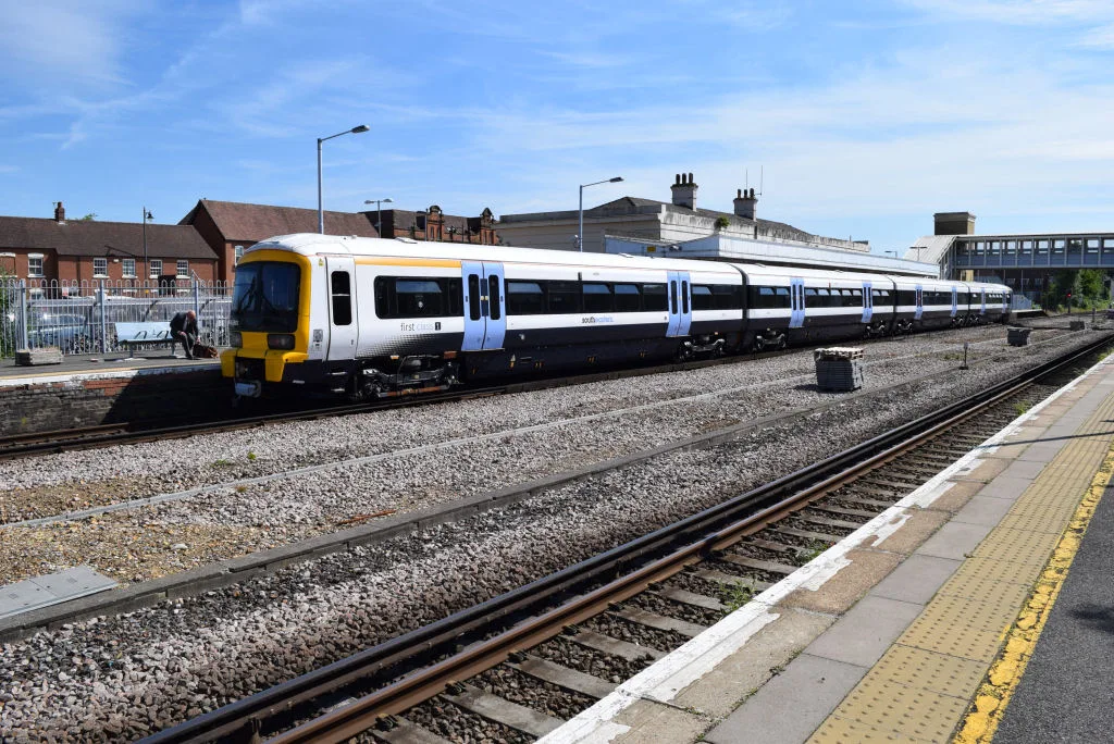 A Southeastern service at Canterbury West, the station with the high-speed route to St Pancras.